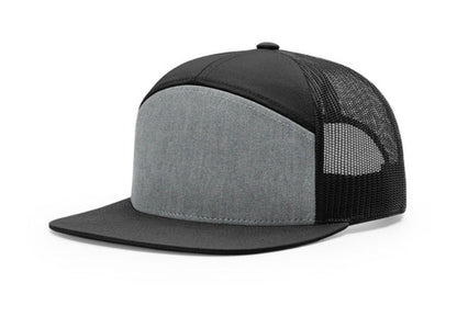 Richardson - 168 7-Panel Trucker Hat, Flat Bill Snapback - MAD Merch USA