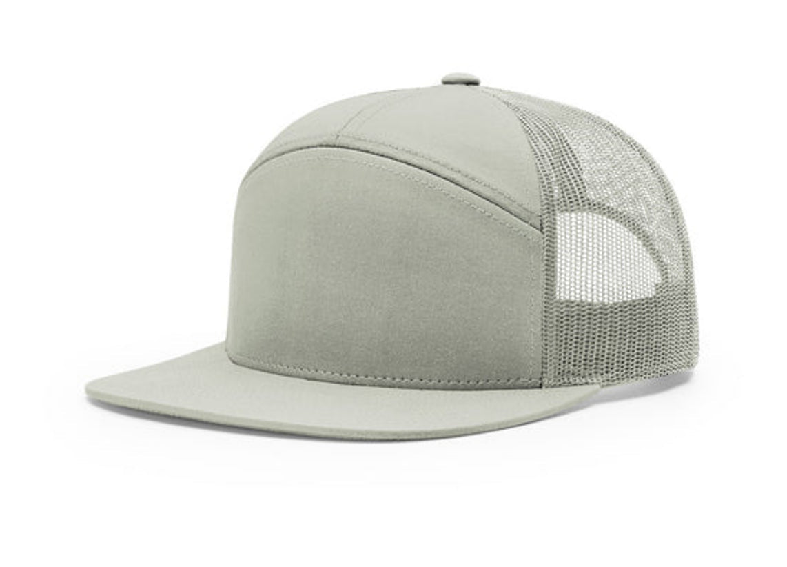 Richardson - 168 7-Panel Trucker Hat, Flat Bill Snapback - MAD Merch USA