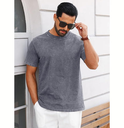 Runcati - Men's Short Sleeve Acid Wash T-Shirts - MAD Merch USA