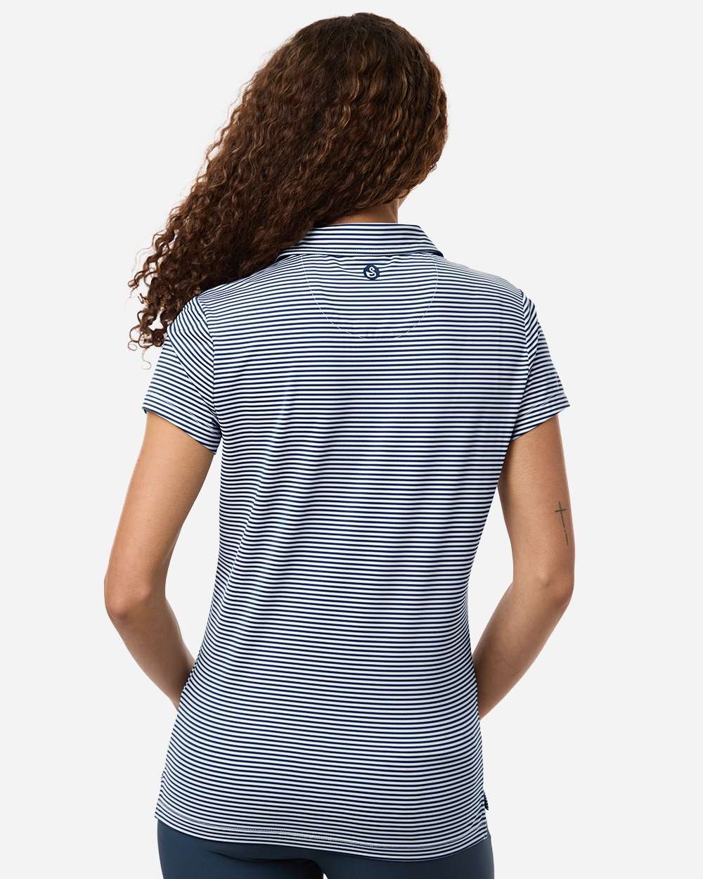Swannies - Women's Kayla Striped Polo - SW1110L - MAD Merch USA