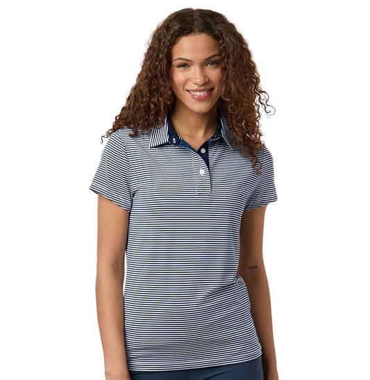 Swannies - Women's Kayla Striped Polo - SW1110L - MAD Merch USA
