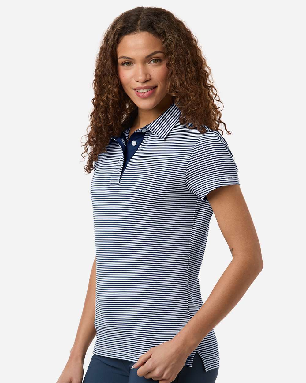 Swannies - Women's Kayla Striped Polo - SW1110L - MAD Merch USA