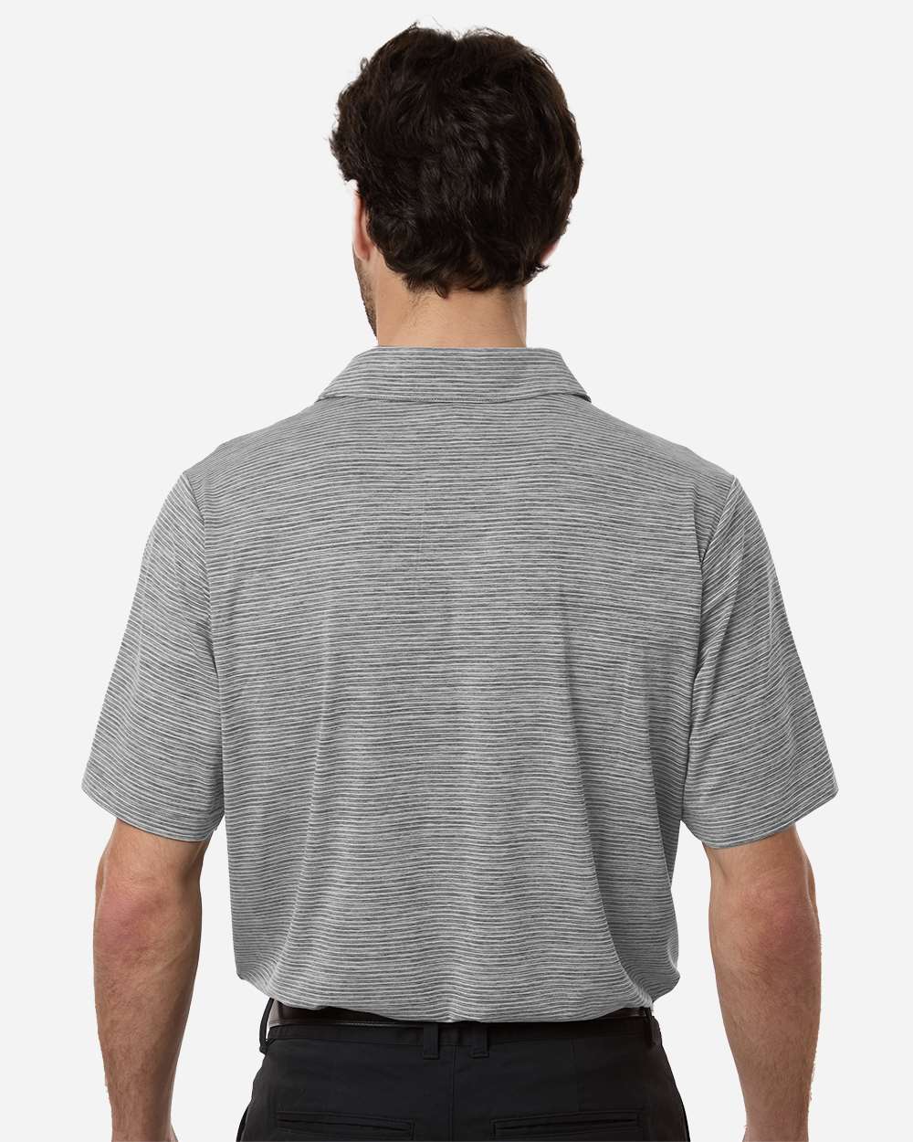 Team 365 - Men's Relay Heathered Stripe Polo - TT125 - MAD Merch USA