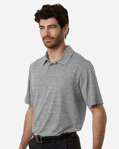 Team 365 - Men's Relay Heathered Stripe Polo - TT125 - MAD Merch USA