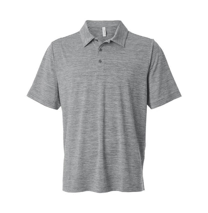 Team 365 - Men's Relay Heathered Stripe Polo - TT125 - MAD Merch USA