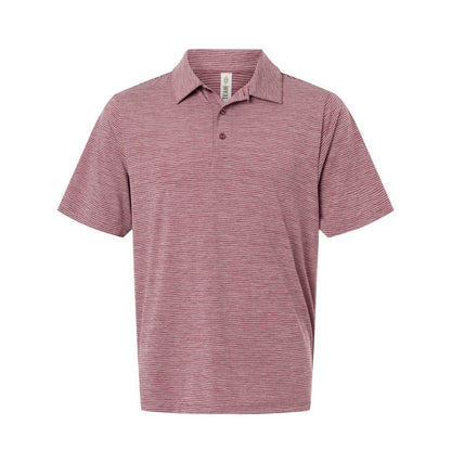 Team 365 - Men's Relay Heathered Stripe Polo - TT125 - MAD Merch USA