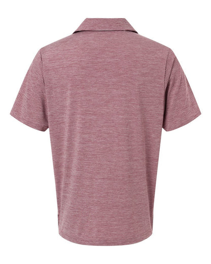 Team 365 - Men's Relay Heathered Stripe Polo - TT125 - MAD Merch USA