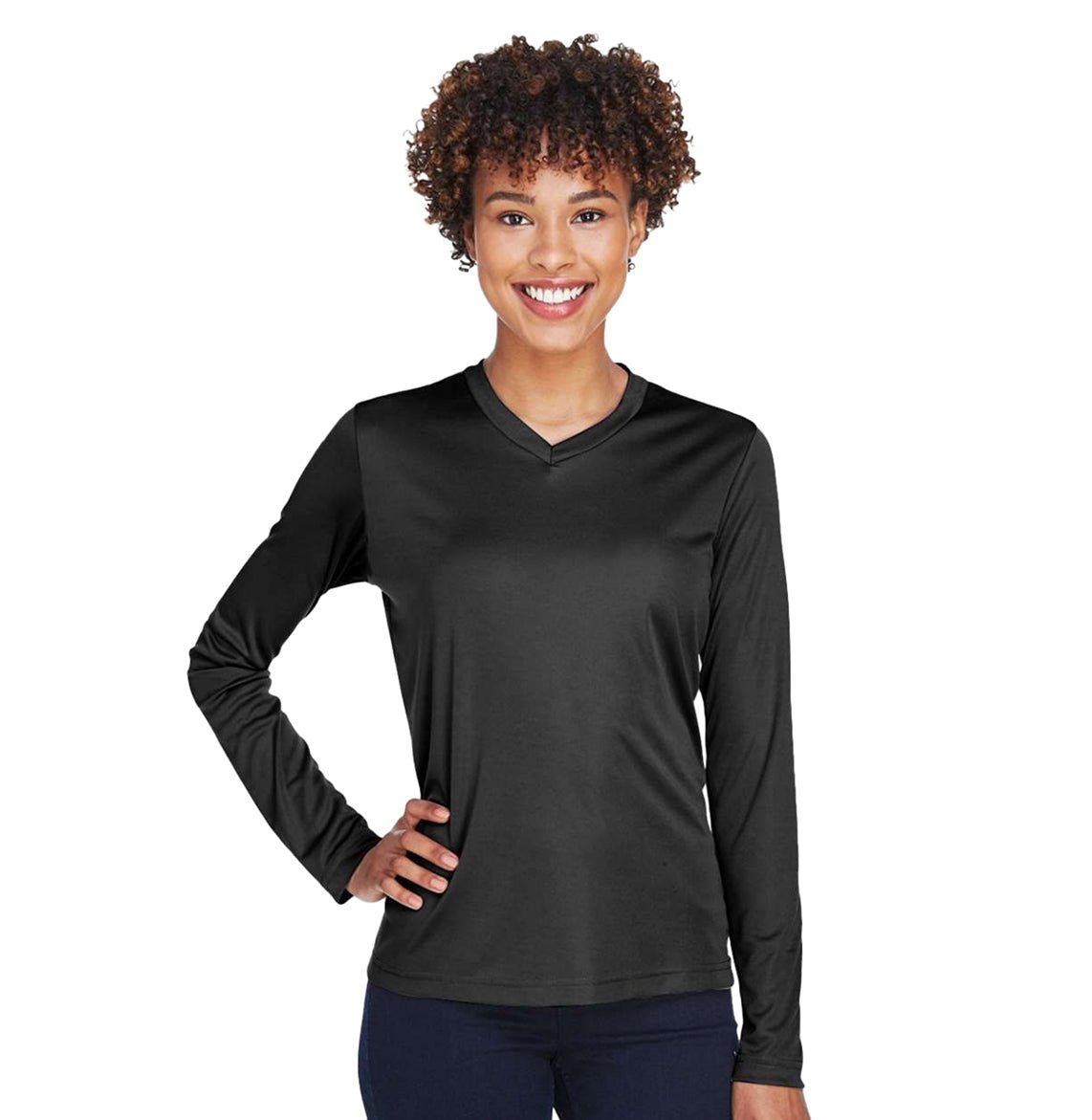 Team 365 - Women's Zone Performance Long Sleeve T-Shirt - TT11WL - MAD Merch USA
