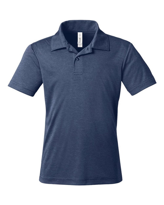 Team 365 - Youth Zone Sonic Heather Performance Polo - TT51HY - MAD Merch USA