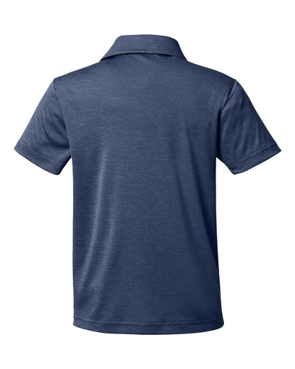 Team 365 - Youth Zone Sonic Heather Performance Polo - TT51HY - MAD Merch USA