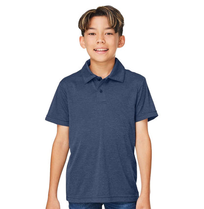 Team 365 - Youth Zone Sonic Heather Performance Polo - TT51HY - MAD Merch USA