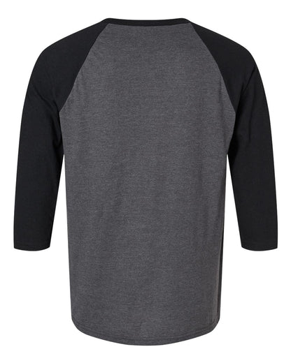 Unisex CVC Three-Quarter Sleeve Tee - 2003CVC - MAD Merch USA