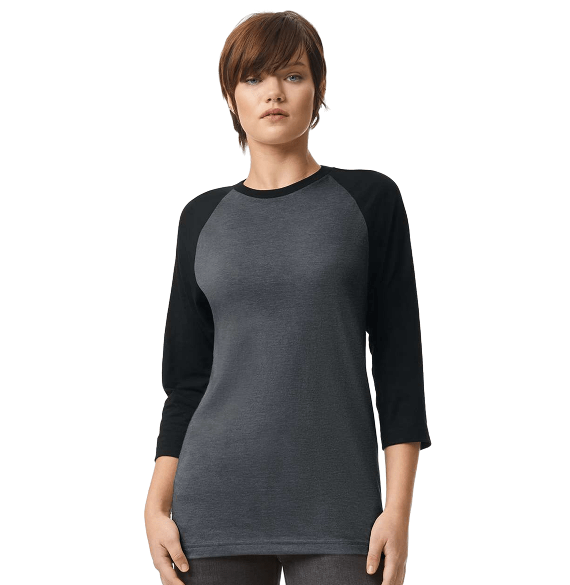 Unisex CVC Three-Quarter Sleeve Tee - 2003CVC - MAD Merch USA