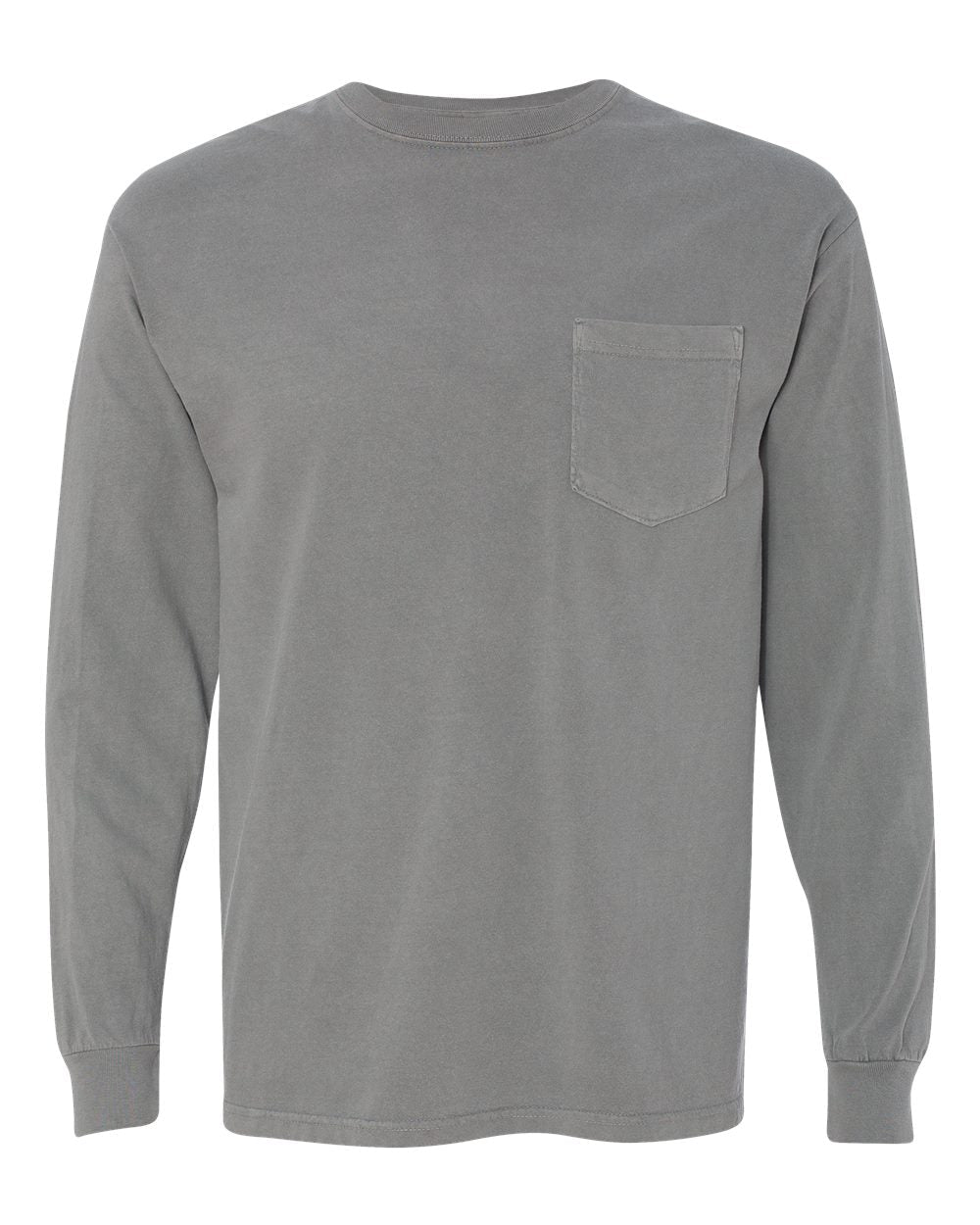 Unisex Garment-Dyed Heavyweight Long Sleeve Pocket T-Shirt - 4410 - MAD Merch USA