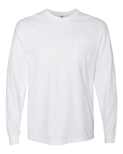 Unisex Garment-Dyed Heavyweight Long Sleeve Pocket T-Shirt - 4410 - MAD Merch USA