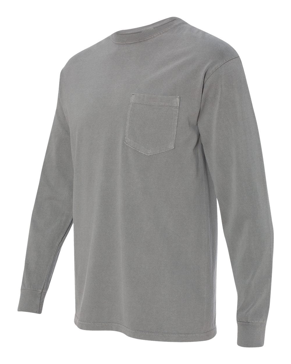 Unisex Garment-Dyed Heavyweight Long Sleeve Pocket T-Shirt - 4410 - MAD Merch USA