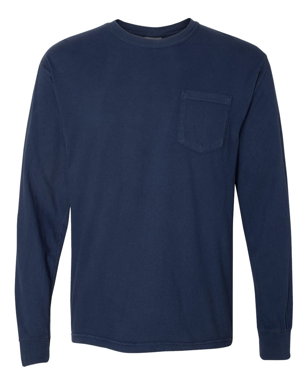 Unisex Garment-Dyed Heavyweight Long Sleeve Pocket T-Shirt - 4410 - MAD Merch USA