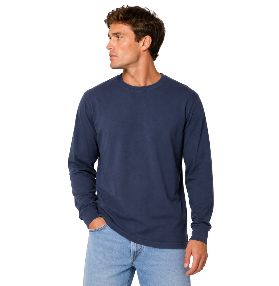 Unisex Garment-Dyed Heavyweight Long Sleeve T-Shirt - 6014 - MAD Merch USA