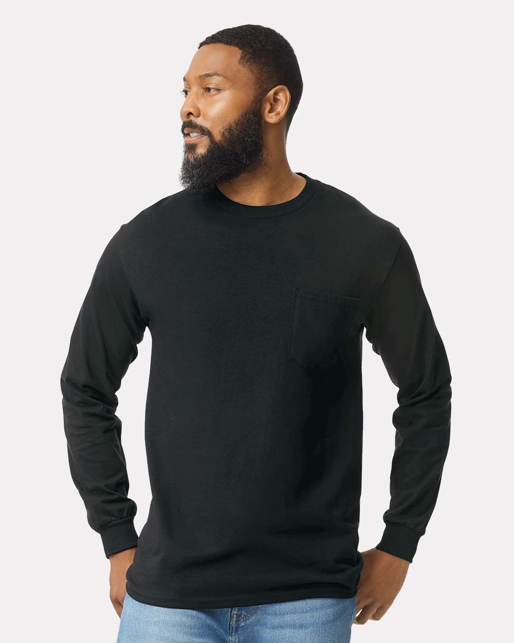 Unisex Ultra Cotton® Long Sleeve Pocket T-Shirt - 2410 - MAD Merch USA