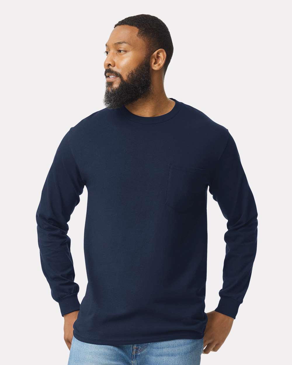 Unisex Ultra Cotton® Long Sleeve Pocket T-Shirt - 2410 - MAD Merch USA