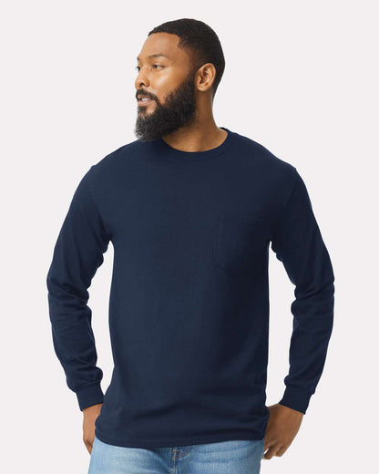 Unisex Ultra Cotton® Long Sleeve Pocket T-Shirt - 2410 - MAD Merch USA