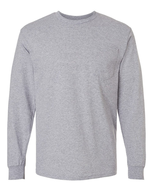 Unisex Ultra Cotton® Long Sleeve Pocket T-Shirt - 2410 - MAD Merch USA