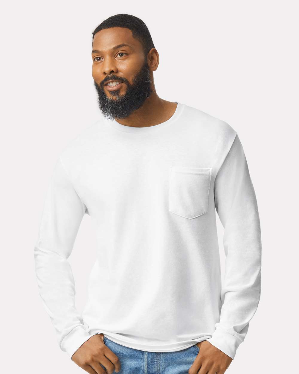 Unisex Ultra Cotton® Long Sleeve Pocket T-Shirt - 2410 - MAD Merch USA