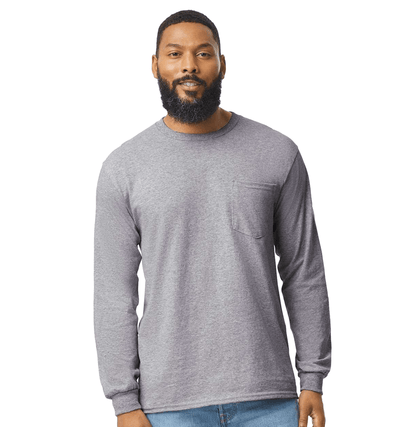 Unisex Ultra Cotton® Long Sleeve Pocket T-Shirt - 2410 - MAD Merch USA