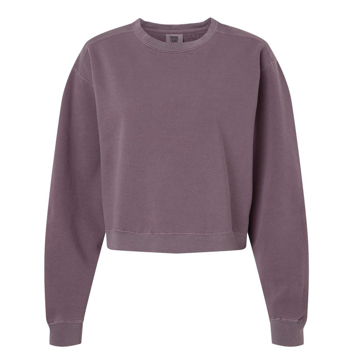 Women's Garment-Dyed Mid-Length Crewneck Sweatshirt - 1566L - MAD Merch USA