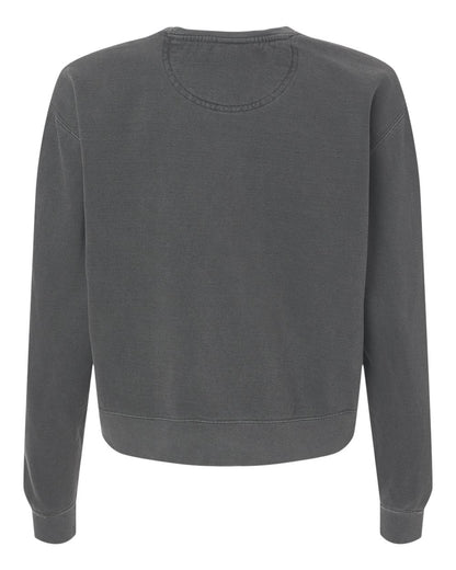 Women's Garment-Dyed Mid-Length Crewneck Sweatshirt - 1566L - MAD Merch USA