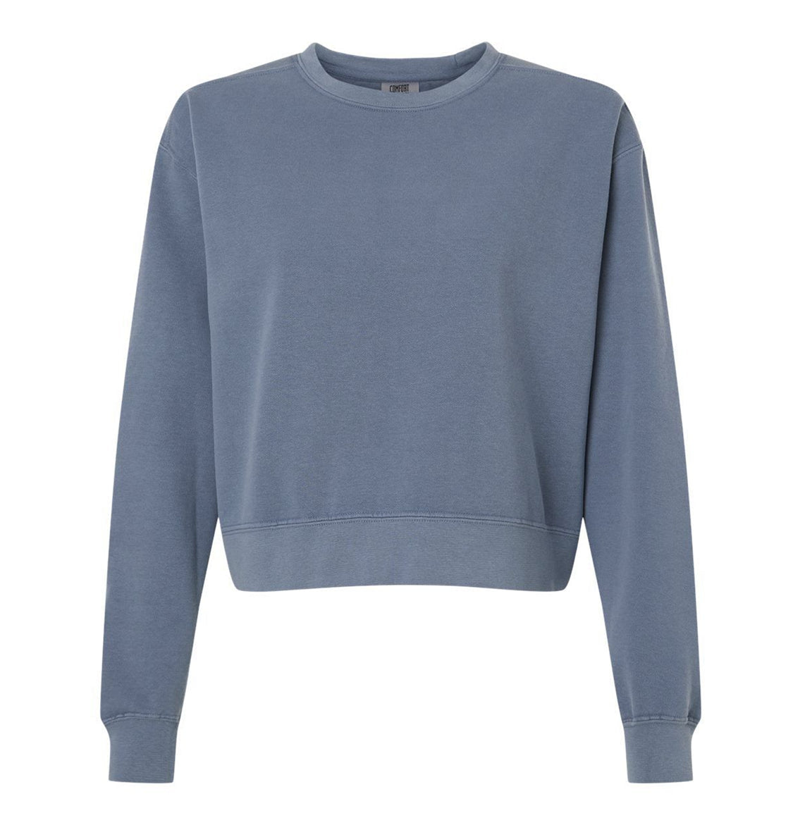 Women's Garment-Dyed Mid-Length Crewneck Sweatshirt - 1566L - MAD Merch USA