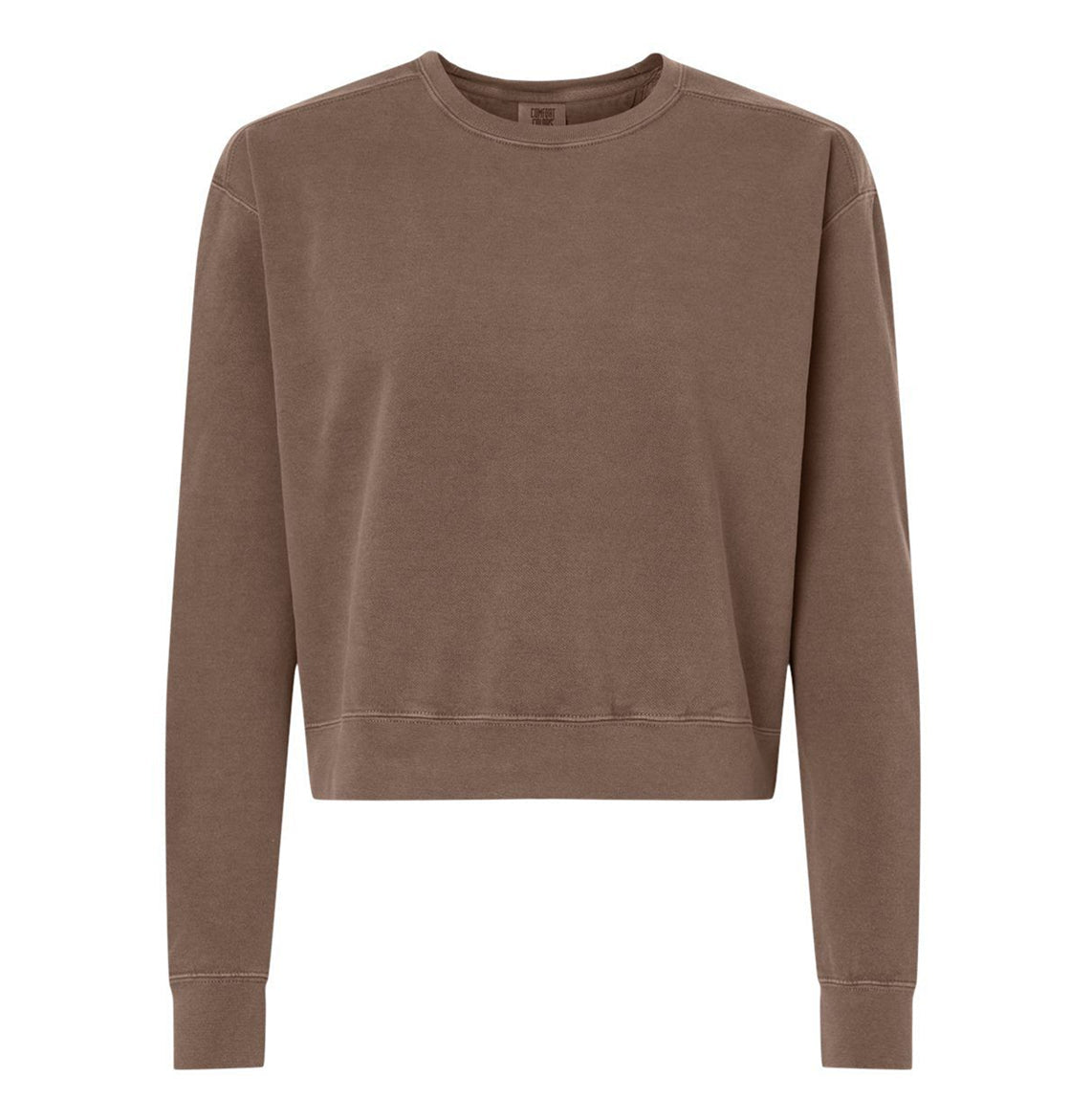 Women's Garment-Dyed Mid-Length Crewneck Sweatshirt - 1566L - MAD Merch USA