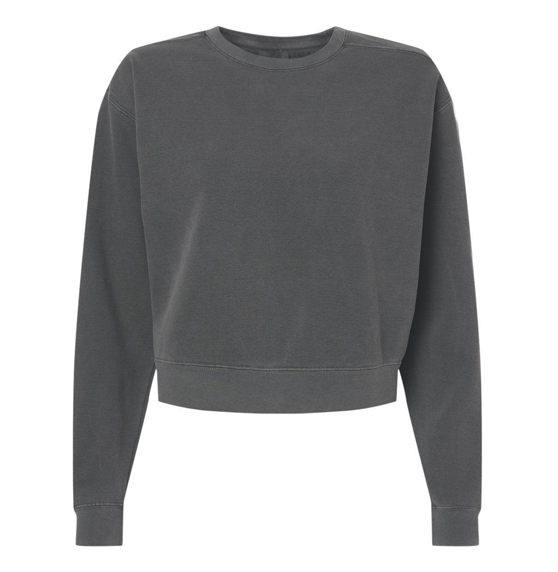 Women's Garment-Dyed Mid-Length Crewneck Sweatshirt - 1566L - MAD Merch USA