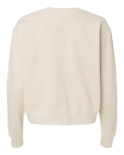 Women's Garment-Dyed Mid-Length Crewneck Sweatshirt - 1566L - MAD Merch USA
