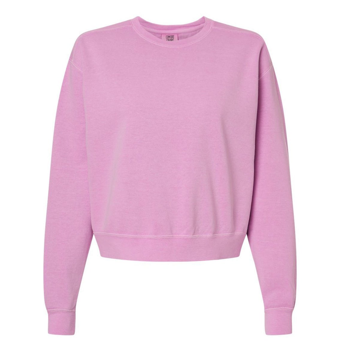 Women's Garment-Dyed Mid-Length Crewneck Sweatshirt - 1566L - MAD Merch USA