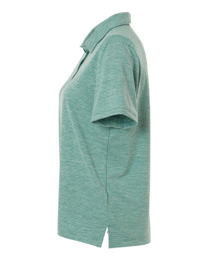 Women's Relay Heathered Stripe Polo - TT125W - MAD Merch USA
