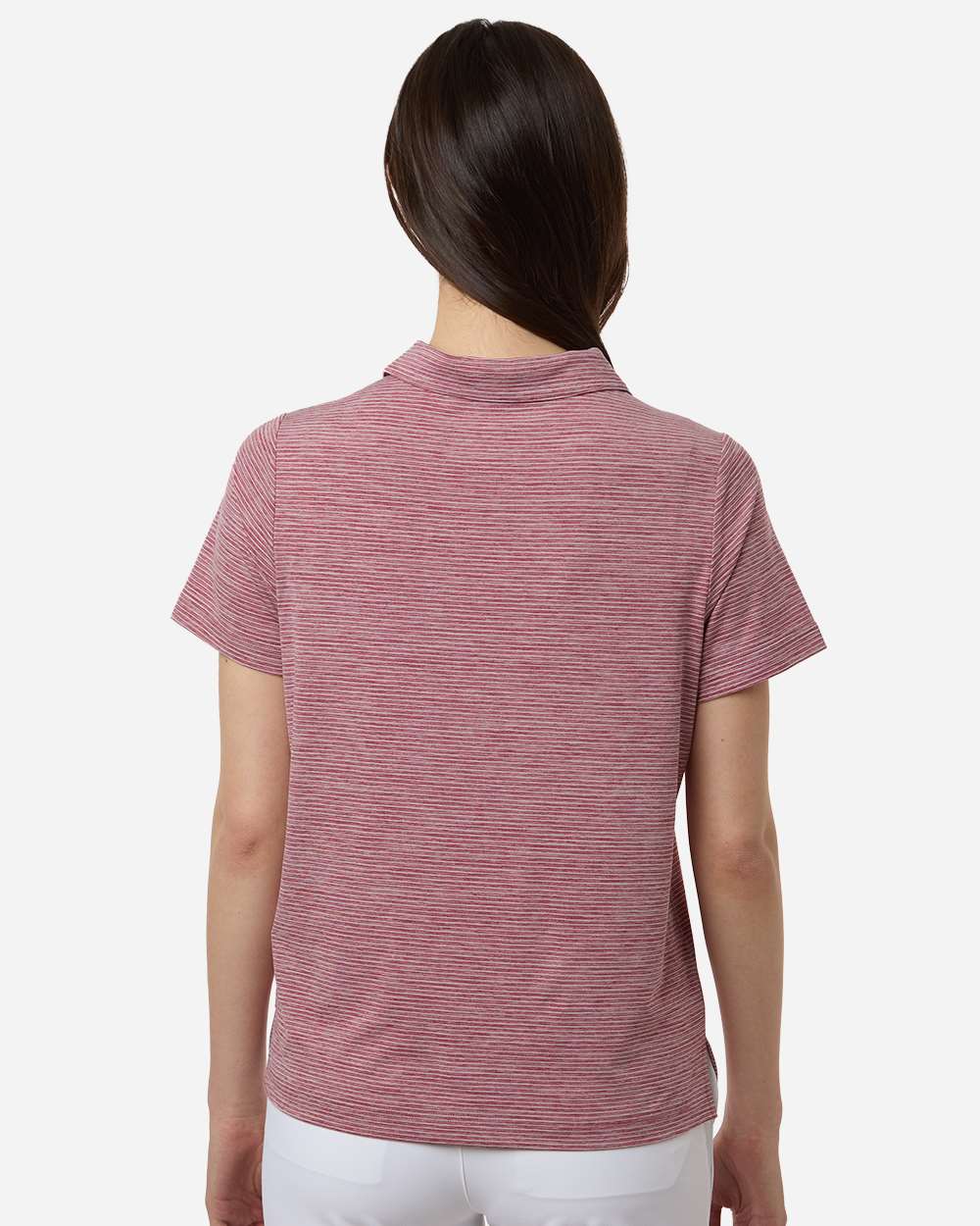 Women's Relay Heathered Stripe Polo - TT125W - MAD Merch USA