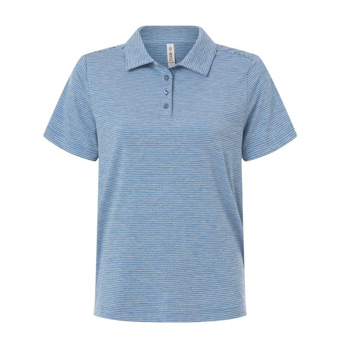 Women's Relay Heathered Stripe Polo - TT125W - MAD Merch USA