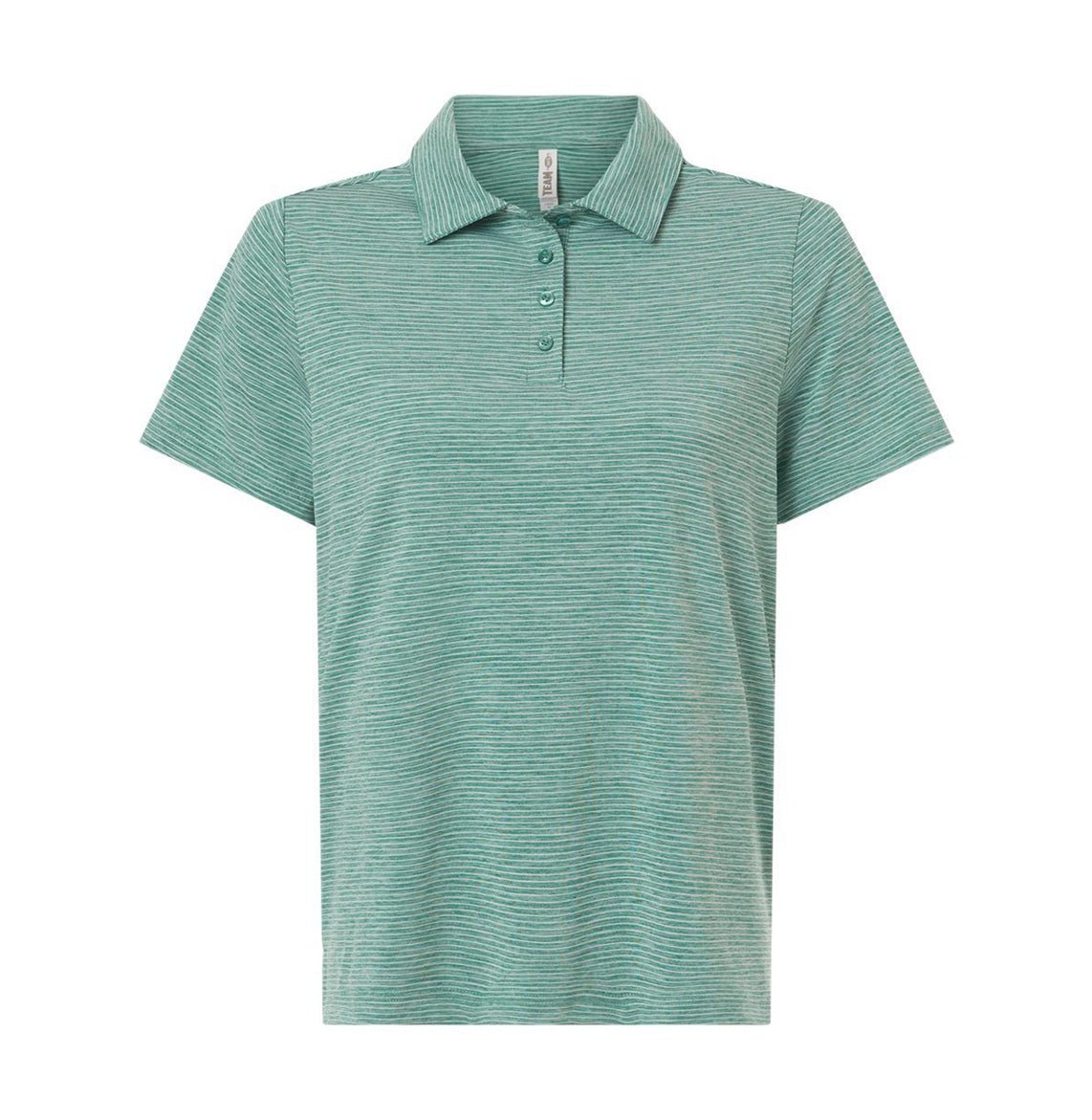 Women's Relay Heathered Stripe Polo - TT125W - MAD Merch USA