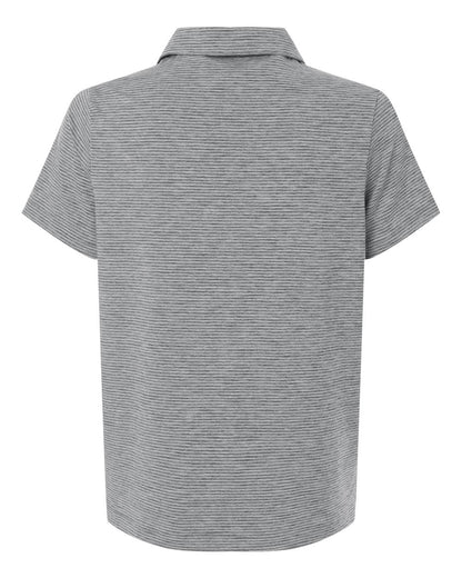 Women's Relay Heathered Stripe Polo - TT125W - MAD Merch USA