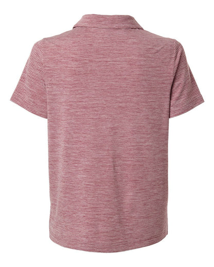 Women's Relay Heathered Stripe Polo - TT125W - MAD Merch USA